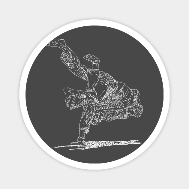 Judo Throw - Light on Dark Magnet by draftsman